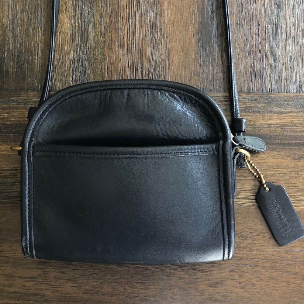 COACH Crossbody Black Leather Bag